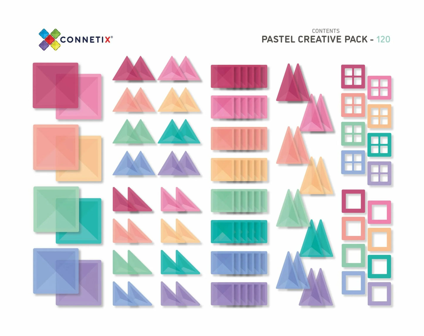 Connetix Pastel Creative Set 120st