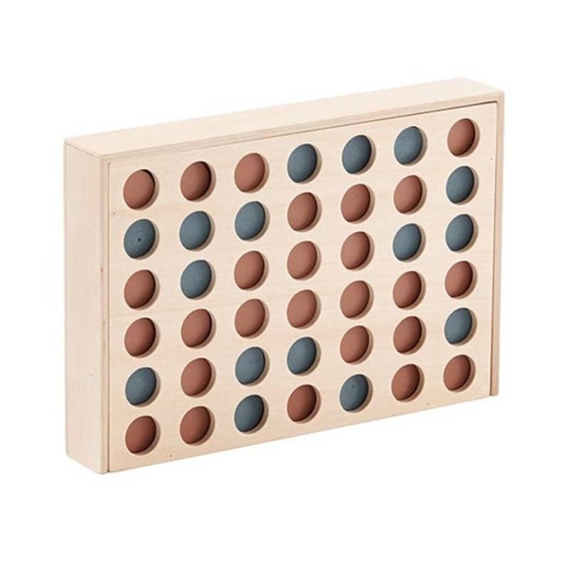 Houten 4 op een rij spel
