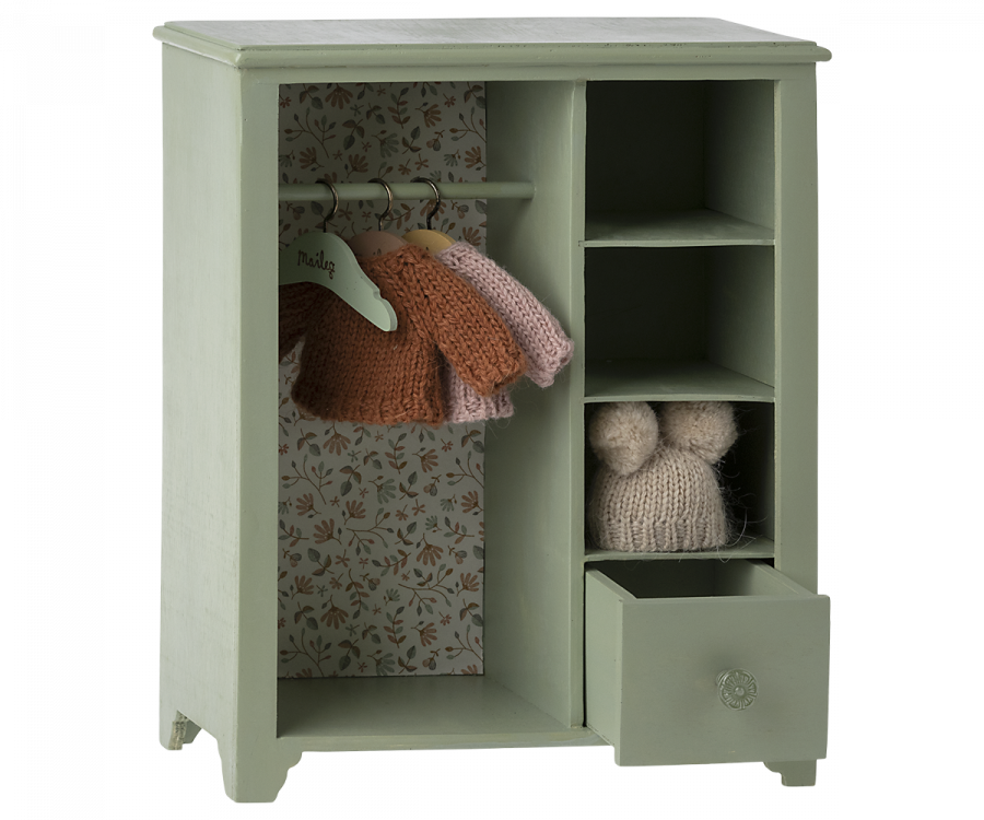 Maileg Kledingkast Large Mint - 33 cm