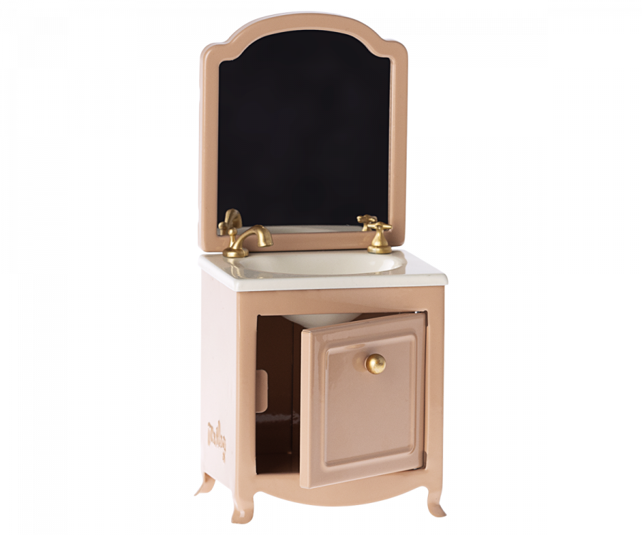 Maileg Wastafel Met Spiegel Dark Powder