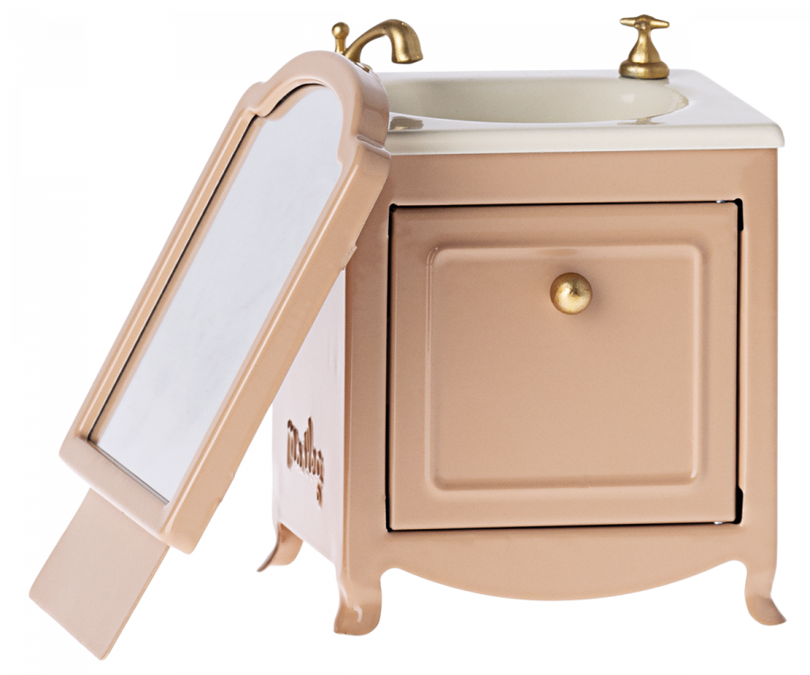Maileg Wastafel Met Spiegel Dark Powder
