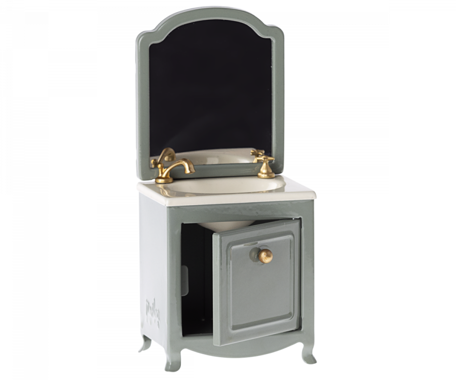 Maileg Wastafel Met Spiegel Dark Mint