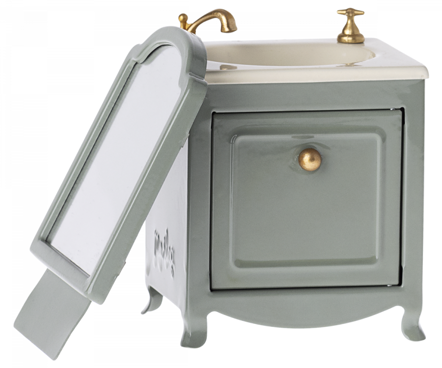 Maileg Wastafel Met Spiegel Dark Mint