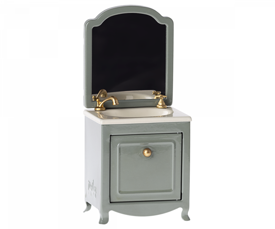 Maileg Wastafel Met Spiegel Dark Mint