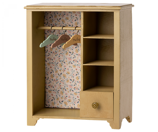 Maileg Kledingkast Yellow - 33 cm