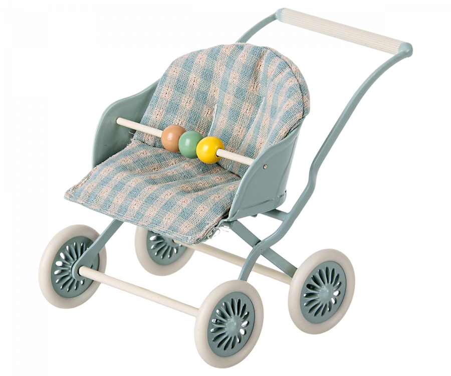 Maileg Kinderwagen Micro Mint - 9 cm
