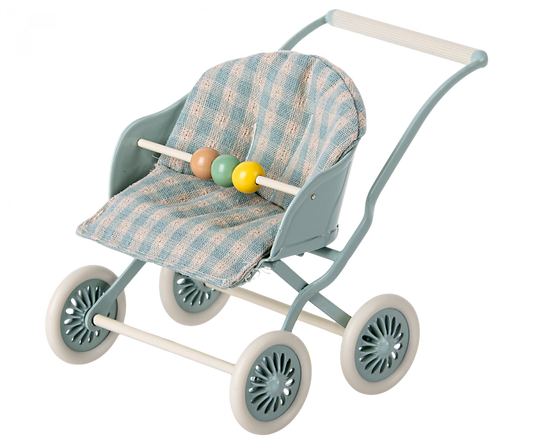 Maileg Kinderwagen Micro Mint - 9 cm