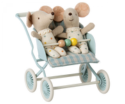 Maileg Kinderwagen Micro Mint - 9 cm