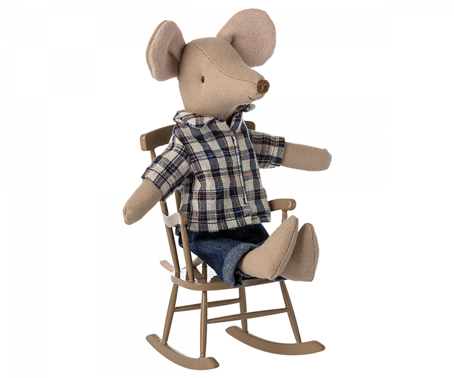Maileg Schommelstoel Mouse Light Brown
