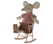 Maileg Schommelstoel Mouse Dark Powder