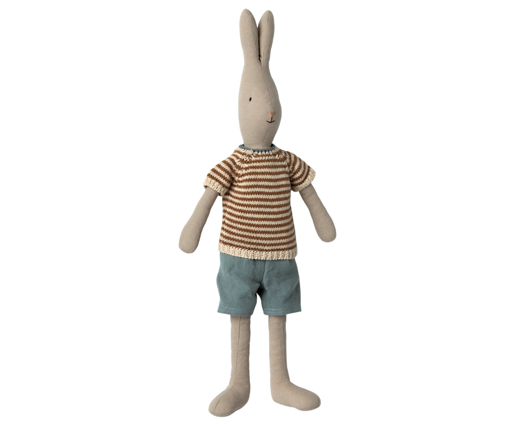 Maileg Rabbit - Classic - Gebreid shirt en korte broek (Size 3)