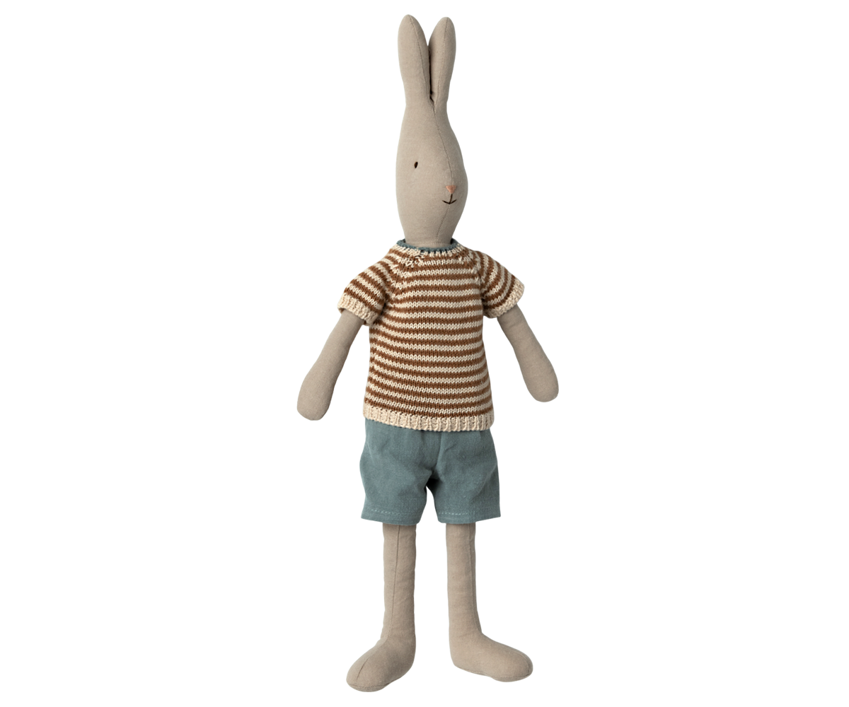 Maileg Rabbit - Classic - Gebreid shirt en korte broek (Size 3)