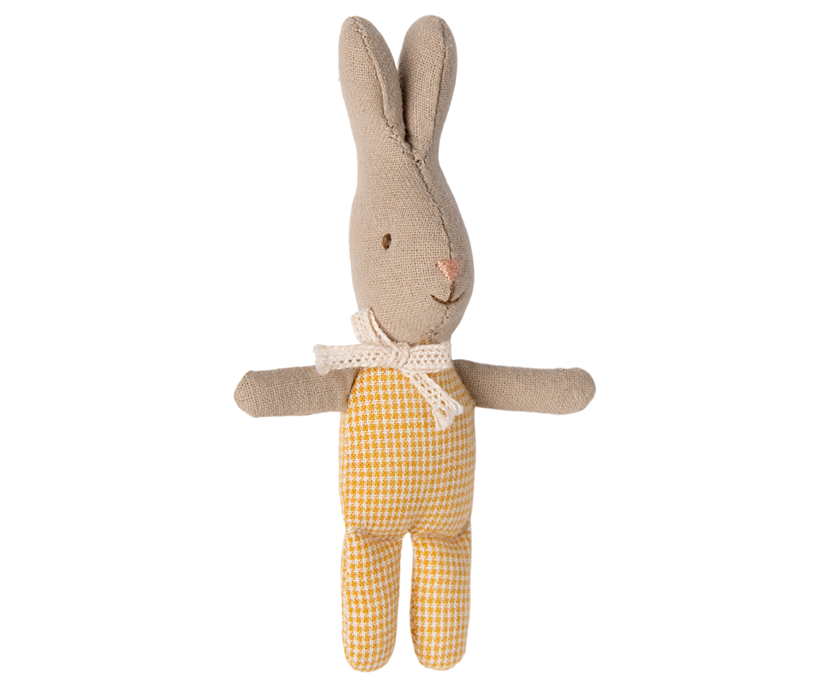 Maileg My Rabbit - Geel Geruit Pakje