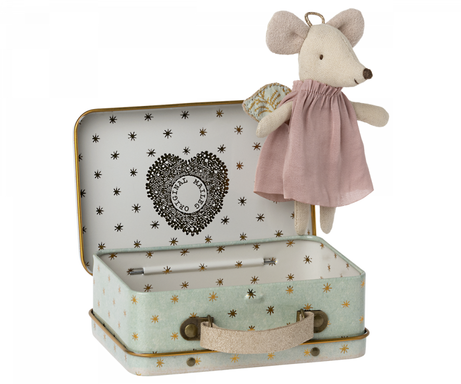 Maileg Angel Muis In Koffer