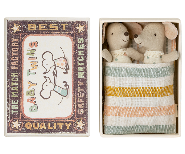 Maileg Baby Muis In Box Tweeling - 8 cm