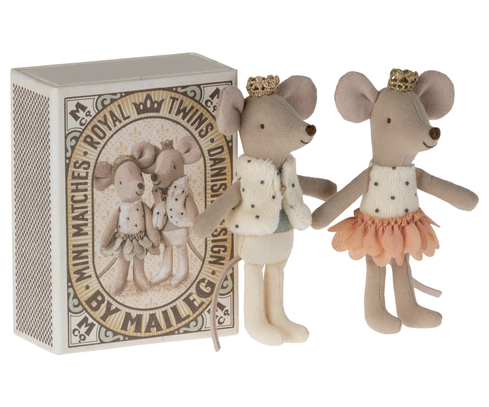 Maileg Baby Muis Box Koninklijke Tweeling