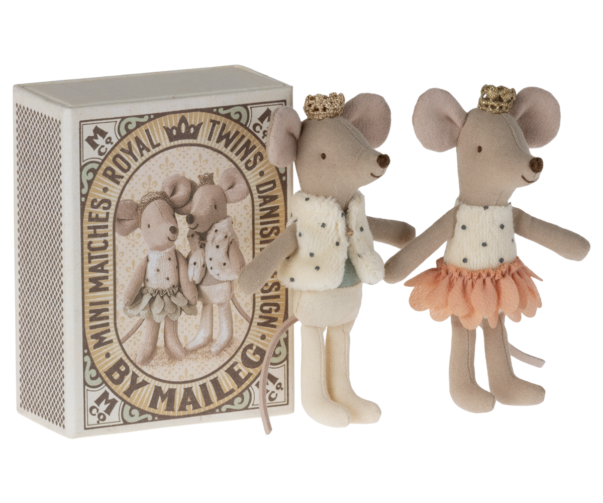 Maileg Baby Muis Box Koninklijke Tweeling