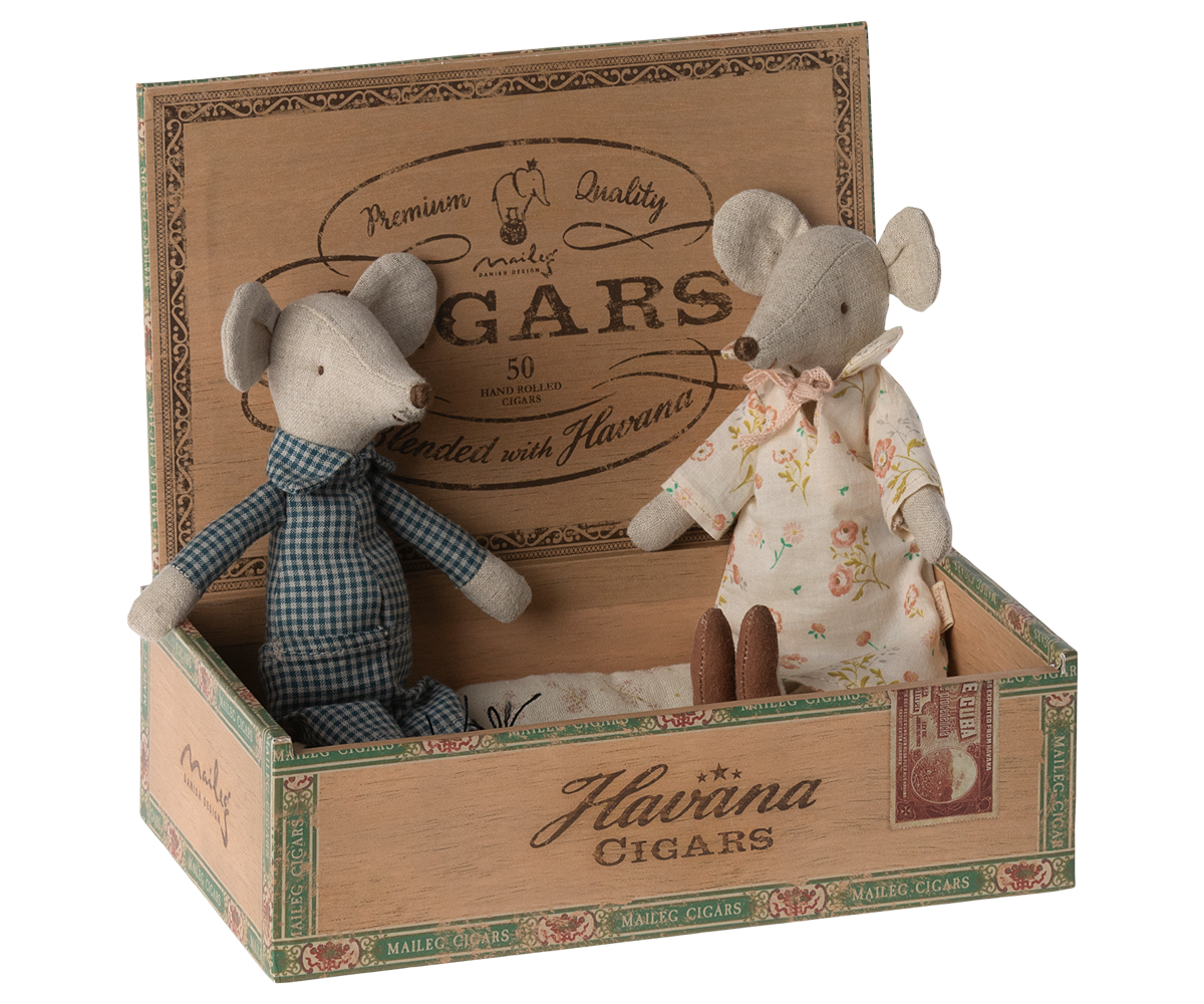 Maileg Opa & Oma Muis In Box 17 cm