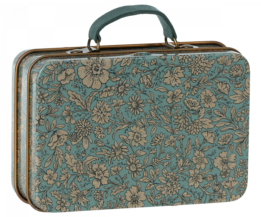 Maileg Koffer Metaal Blossom Blue