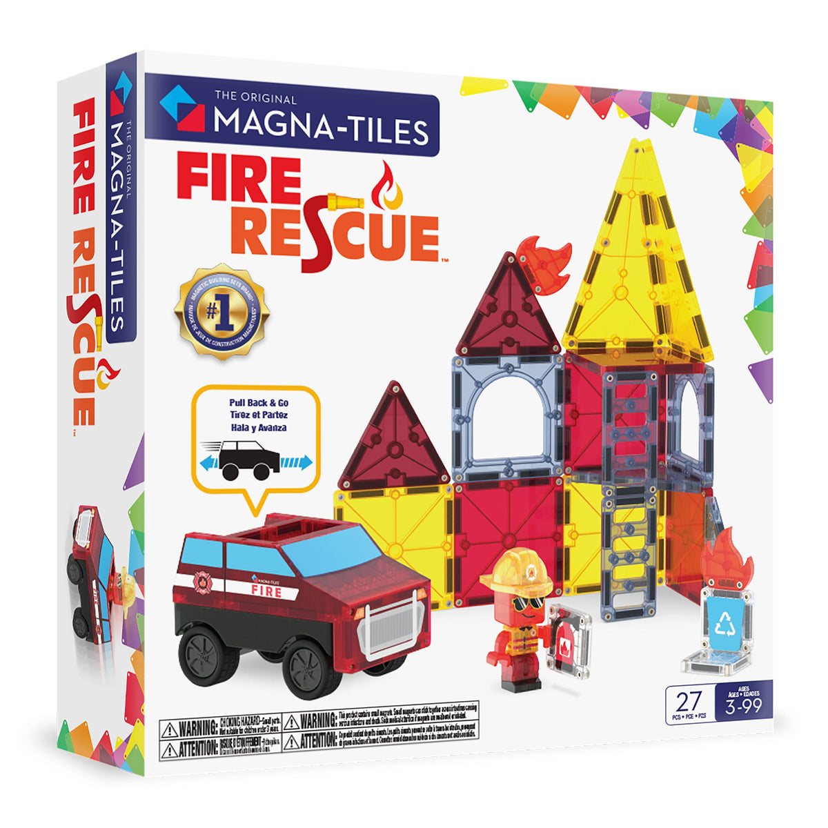 MAGNA-TILES Fire Rescue 27-delig