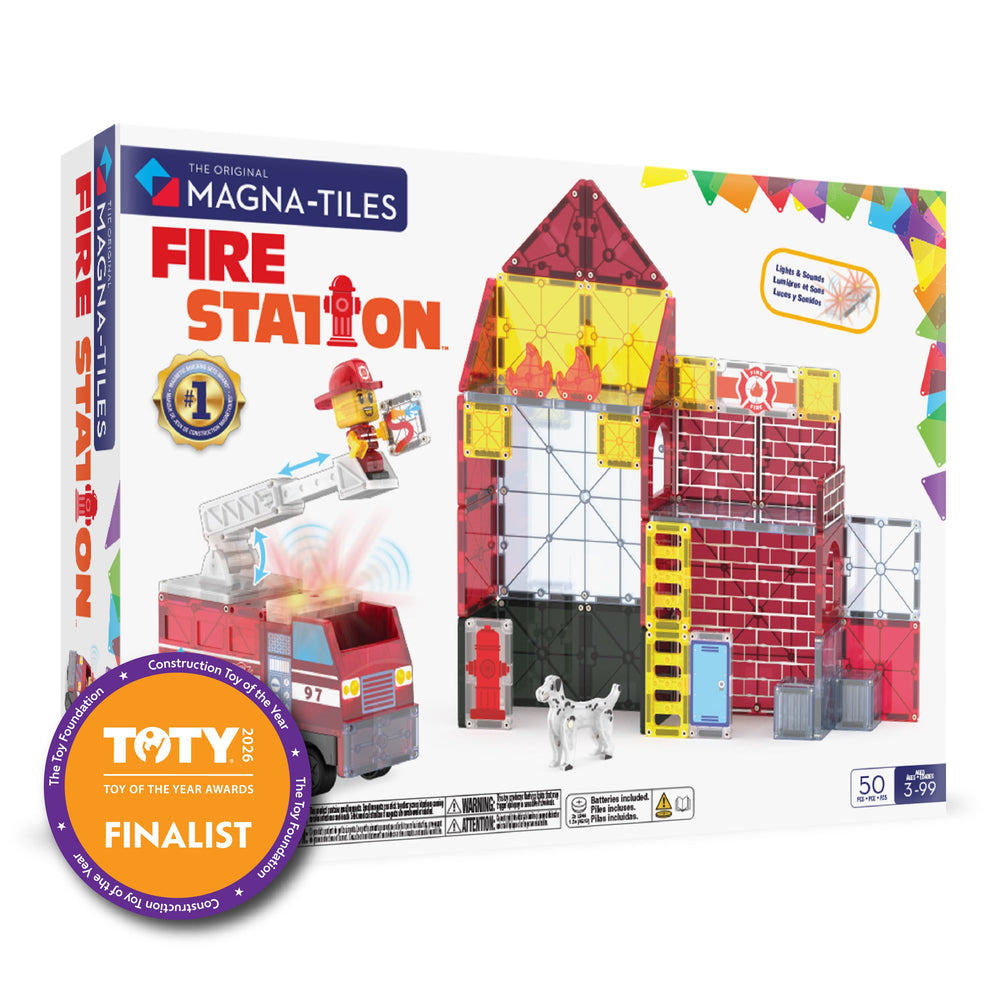 MAGNA-TILES Fire Station 50-delig