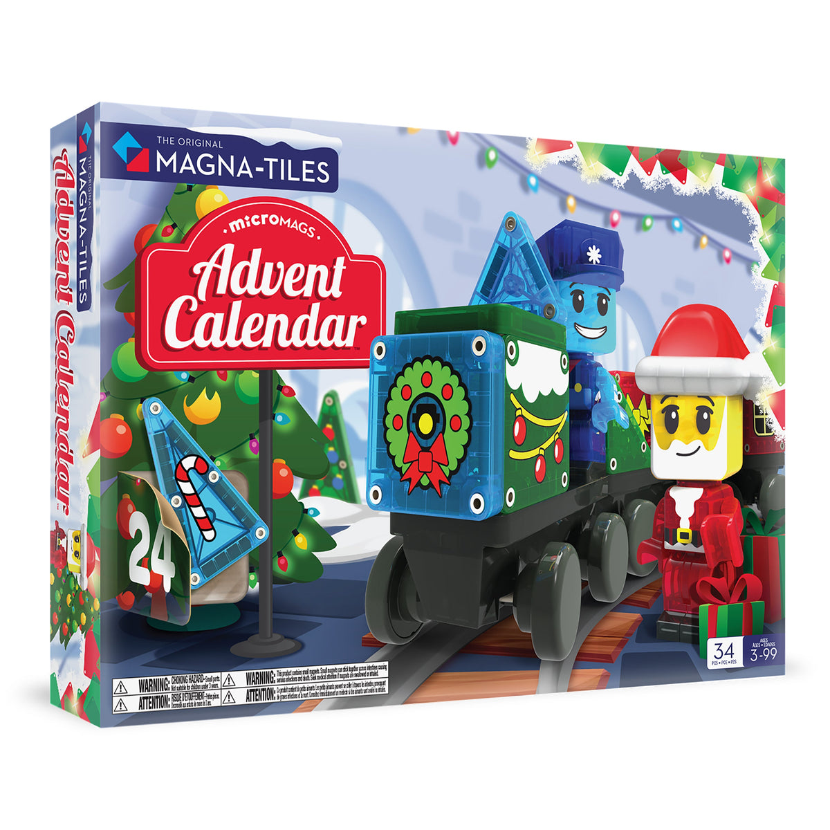 MAGNA-TILES microMAGS Advent Calendar 34-delig