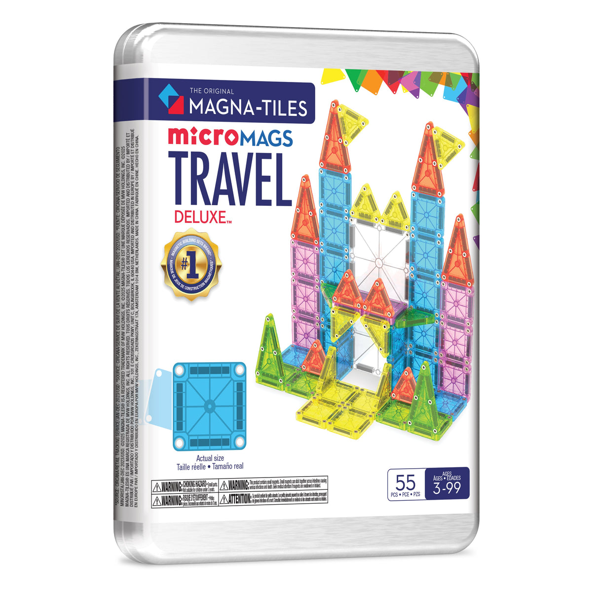 MAGNA-TILES microMAGS Travel Set Deluxe 55-delig