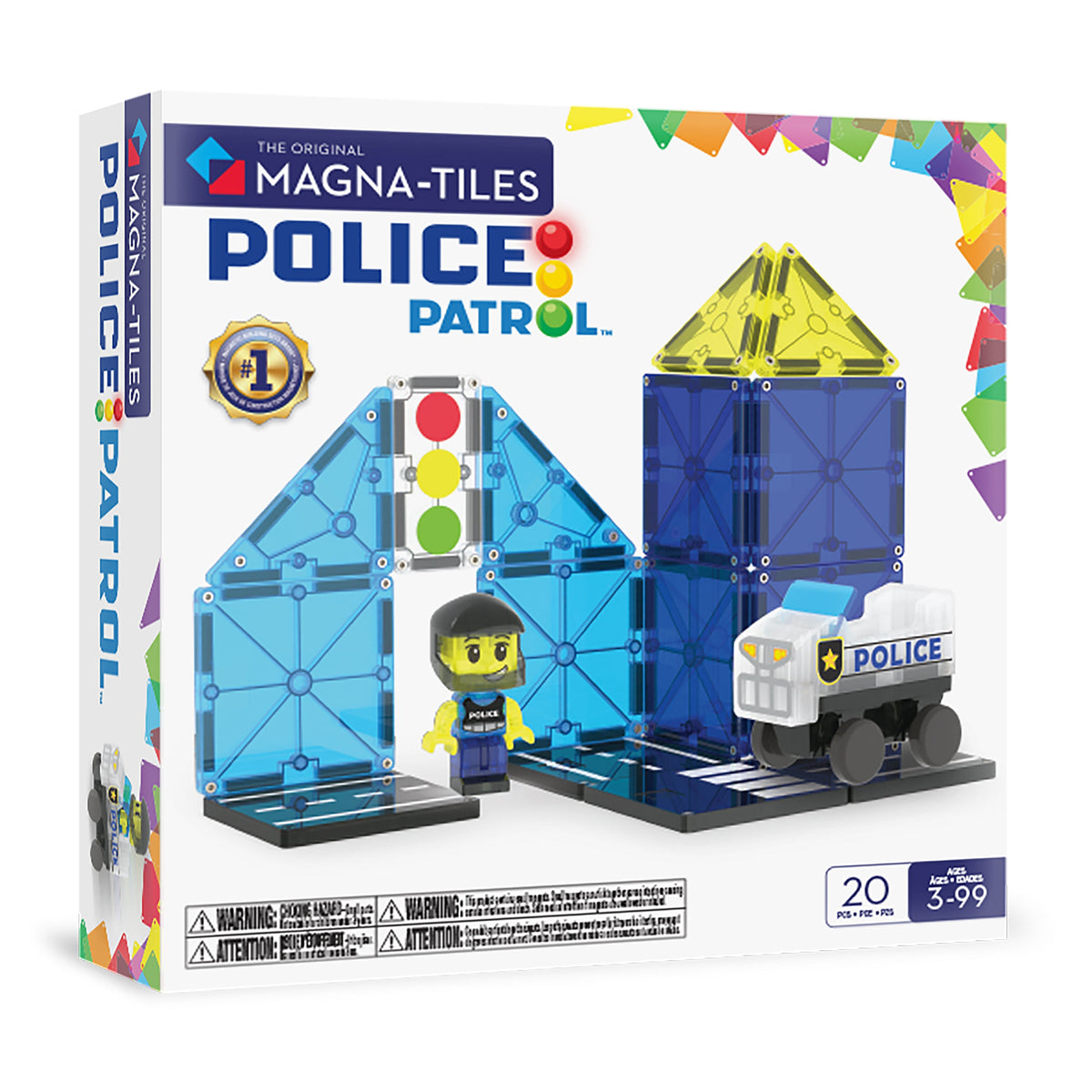 MAGNA-TILES Police Patrol 20-delig
