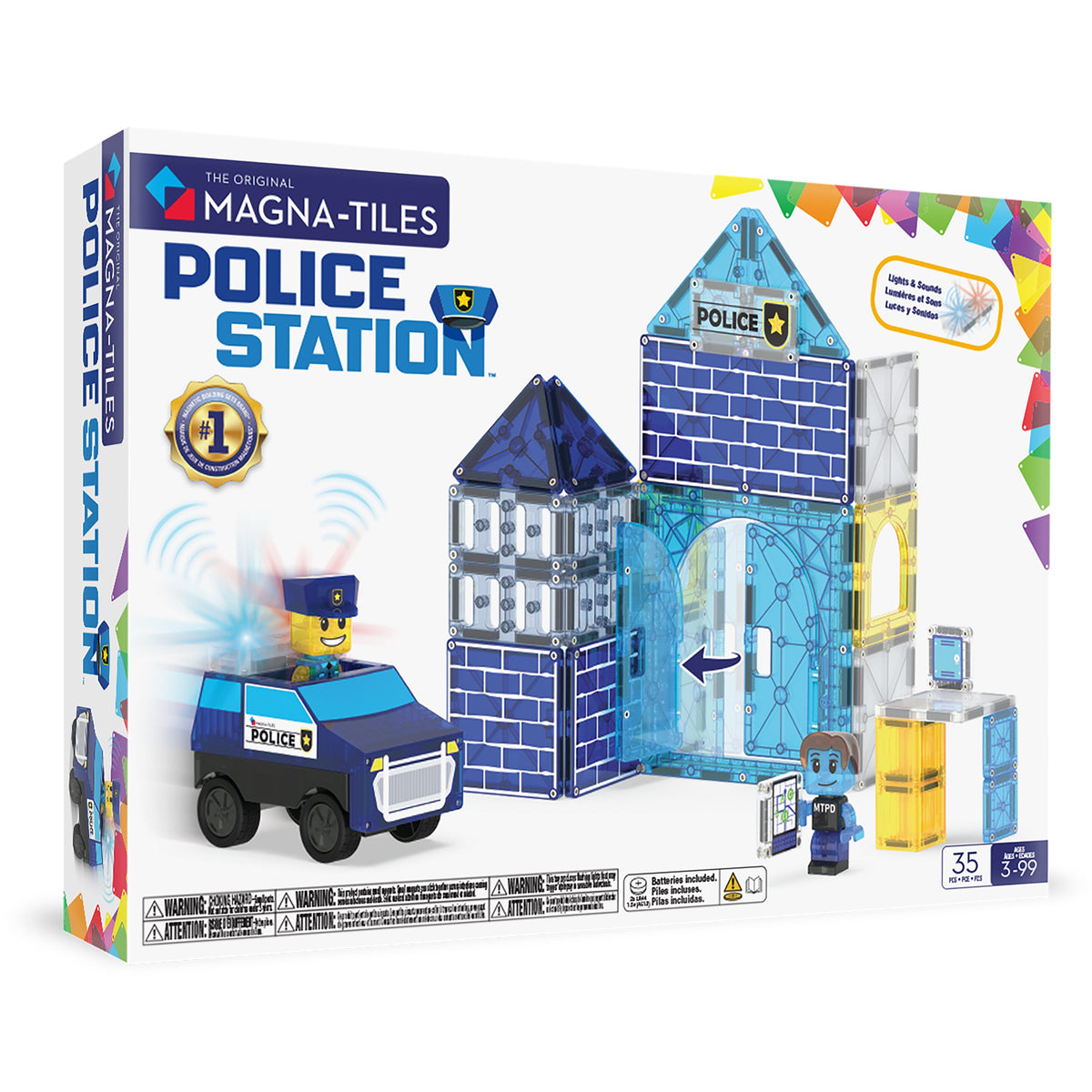 MAGNA-TILES Police Station 35-delig