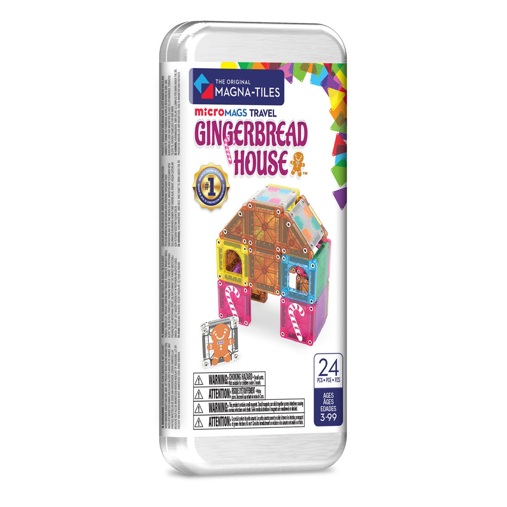 MAGNA-TILES microMAGS Gingerbread House Travel Set 24-delig