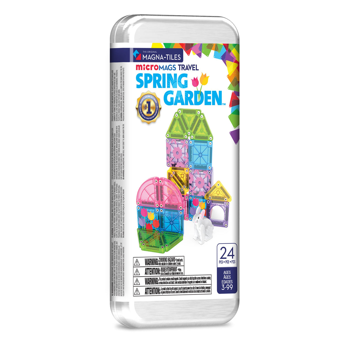 MAGNA-TILES microMAGS Spring Garden Travel Set 24-delig