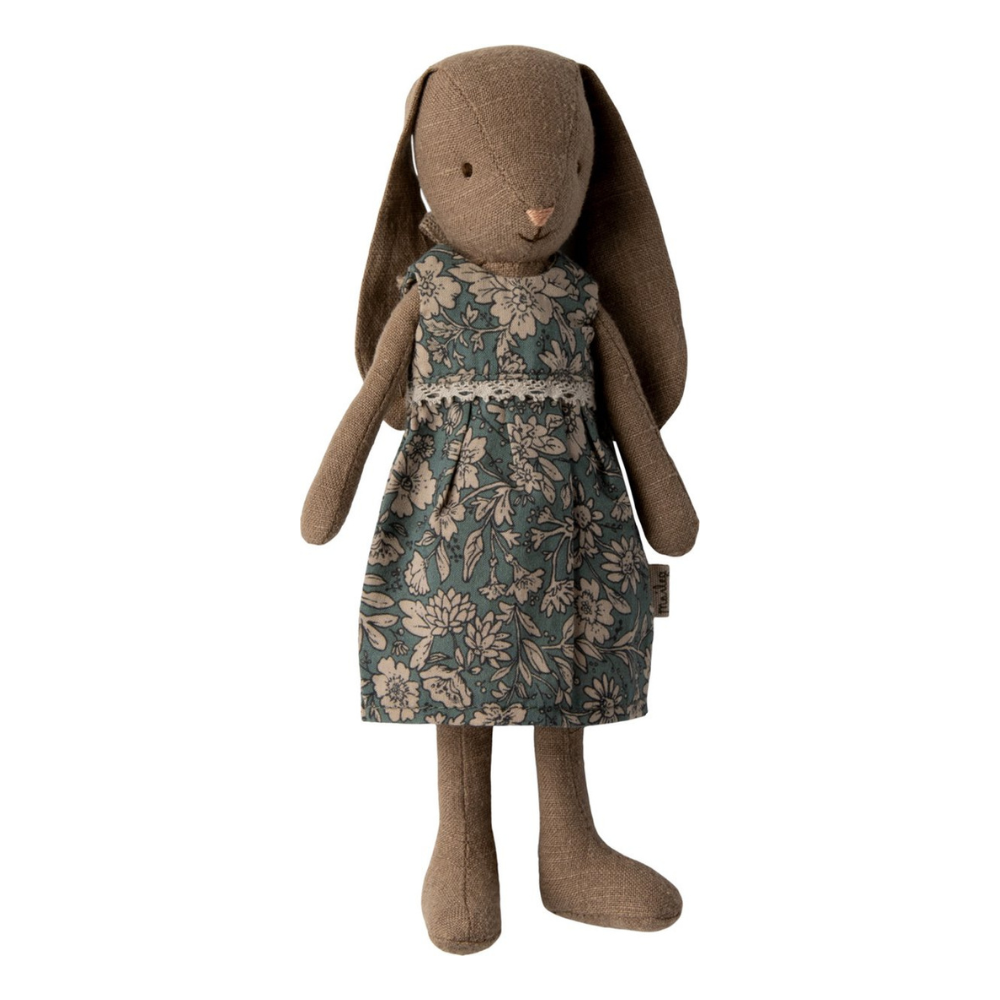 Knuffel Bunny Size 1 Bruin met Jurk (20 cm)