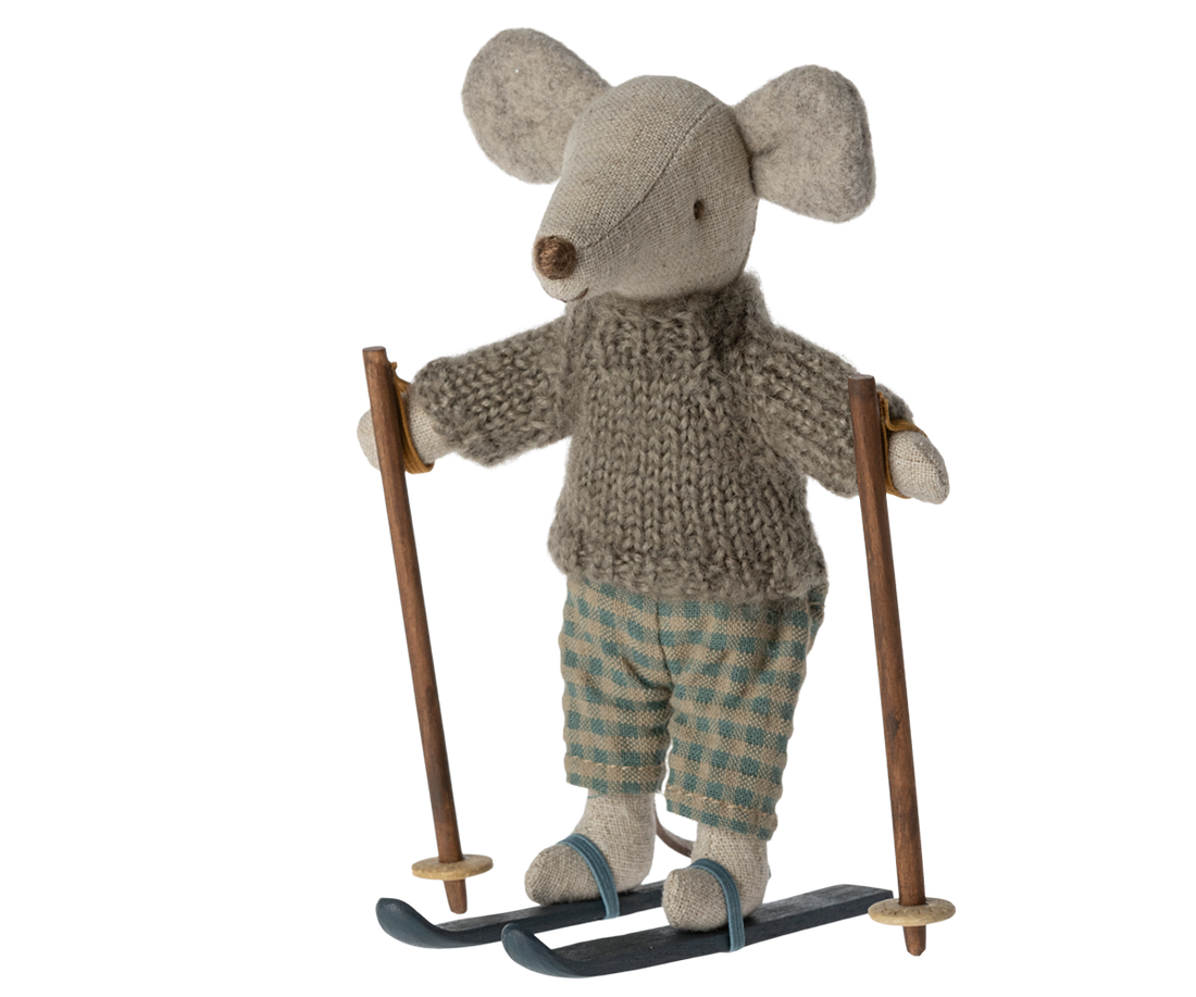 Maileg Winter muis met ski's - Grote broer