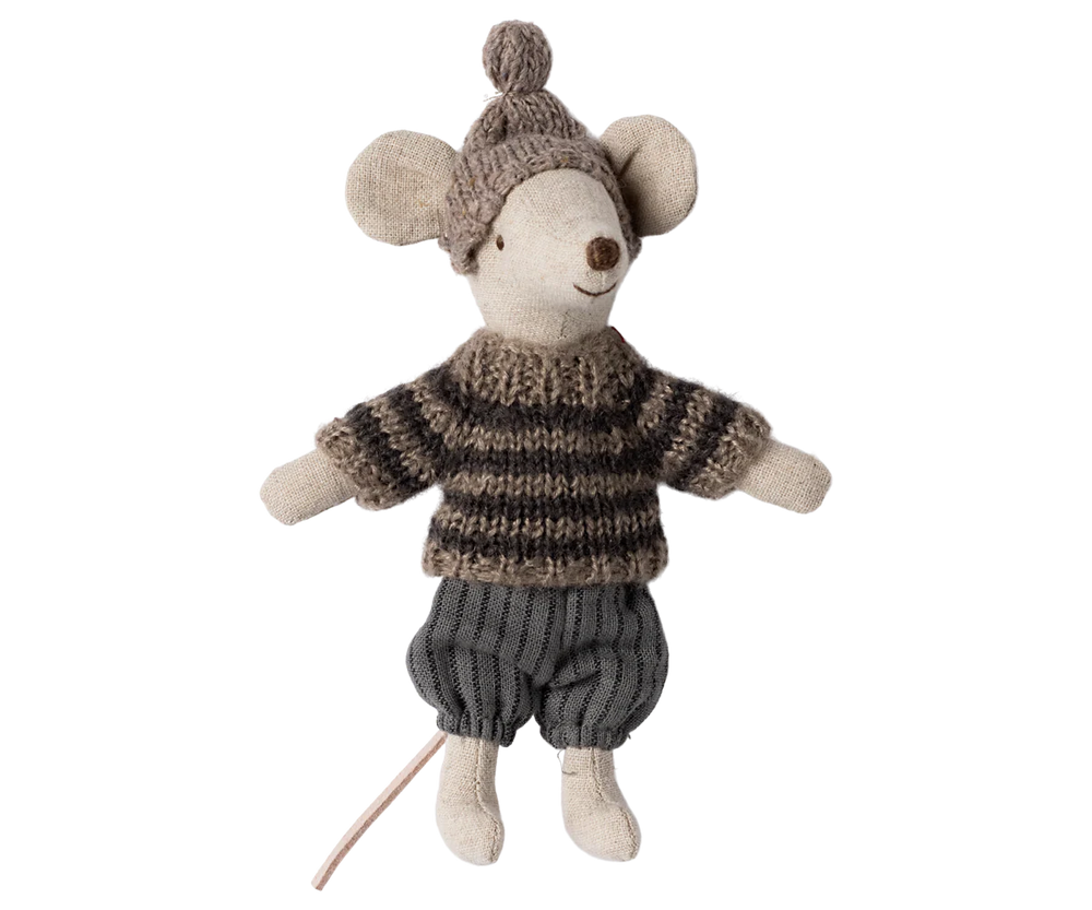 Maileg Winter Mouse Big Brother - Grey