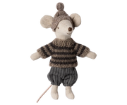 Maileg Winter Mouse Big Brother - Grey