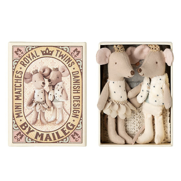 Maileg Royal Twin Mice, Little Sister and Brother