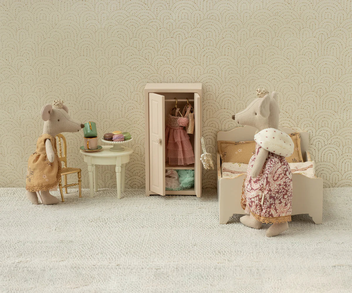 Maileg Houten Bed Mouse - Off White