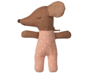 Maileg - Sleepy Wakey Baby Mouse In Matchbox - Roze