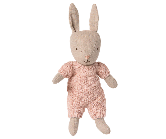 Maileg Bunny Micro Knitted Suit - Sand Rose