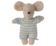 Maileg Babymuis in Reiswiegje - Blauw