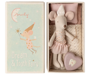 Maileg  Tooth fairy mouse, Little sister in matchbox