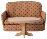 Maileg Houten Oval Coffee Table Mouse - Nature