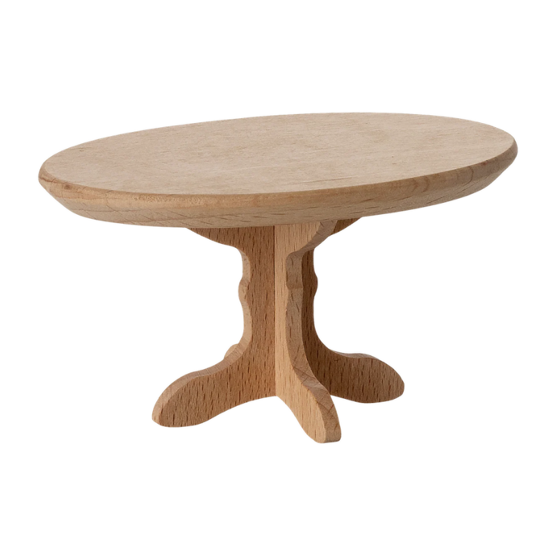 Maileg Houten Oval Coffee Table Mouse - Nature