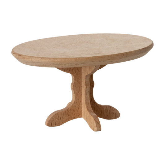 Maileg Houten Oval Coffee Table Mouse - Nature