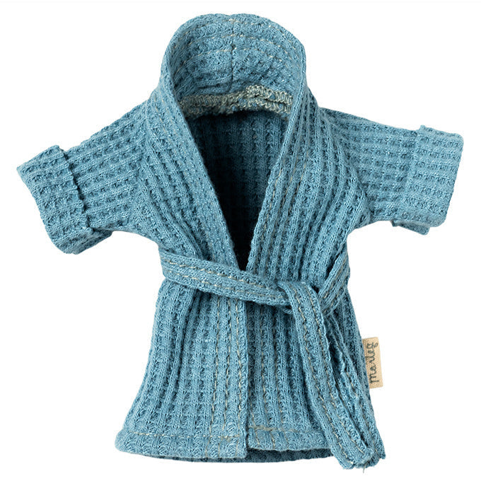 Maileg Badjas voor Papa Muis - Dusty Blue (10 cm)
