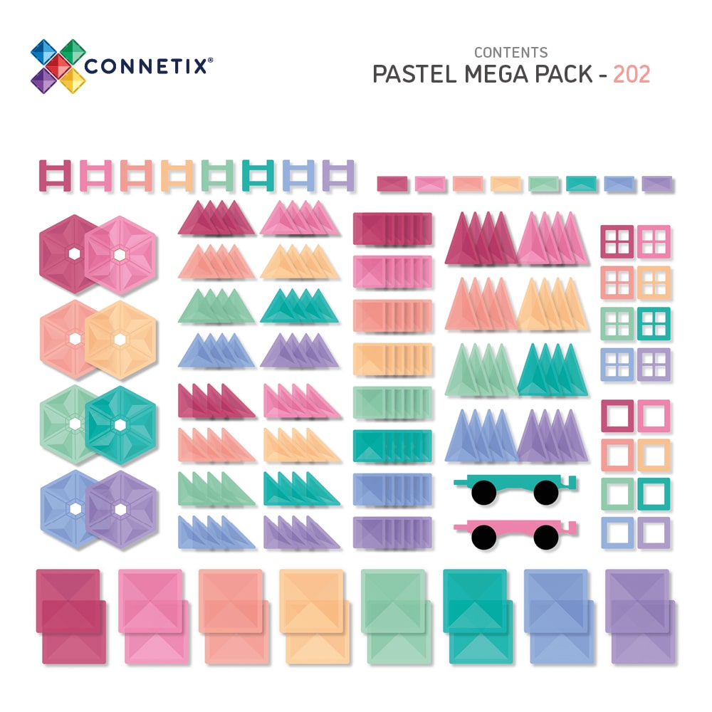 Connetix Pastel Mega Set 202st