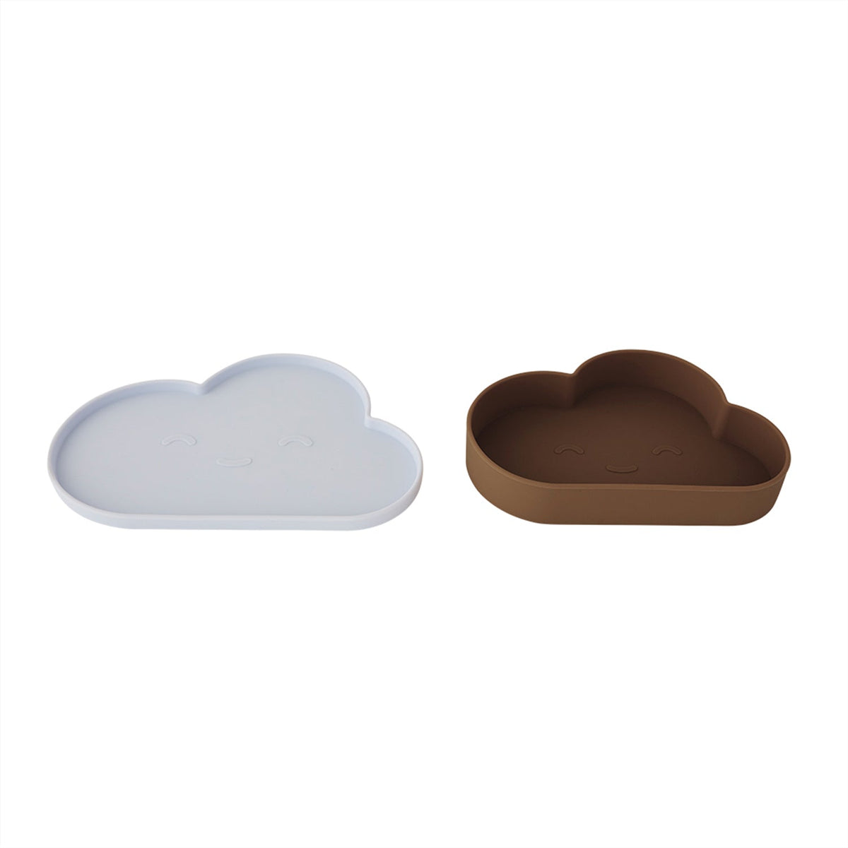 Chloe Cloud Bord &amp; Kom - Ijsblauw / Choko