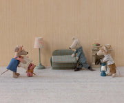Maileg Poppenhuis Vintage Vloerlamp Mouse - Mint