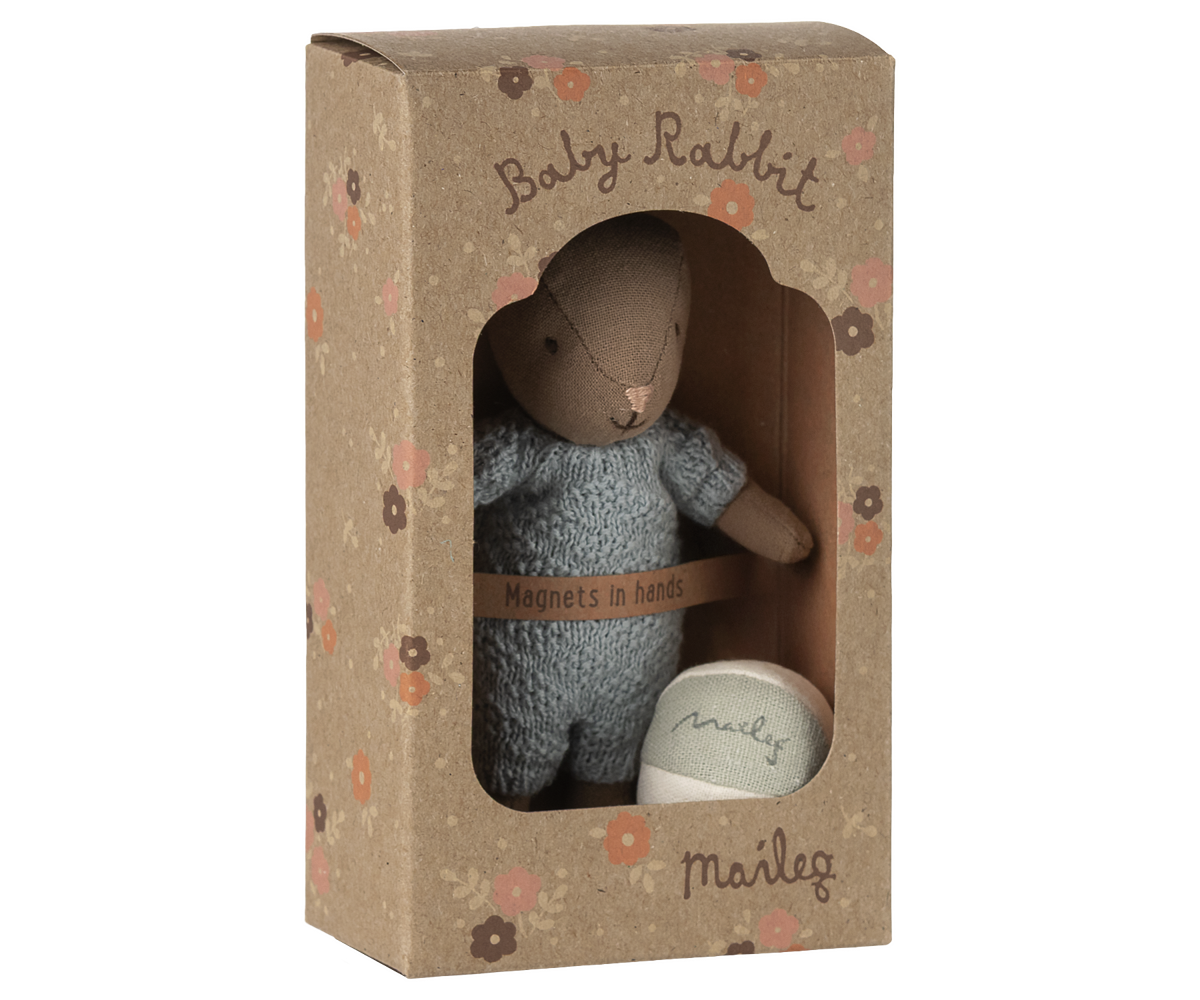 Maileg Bunny Set Micro - Bruin - Blauw