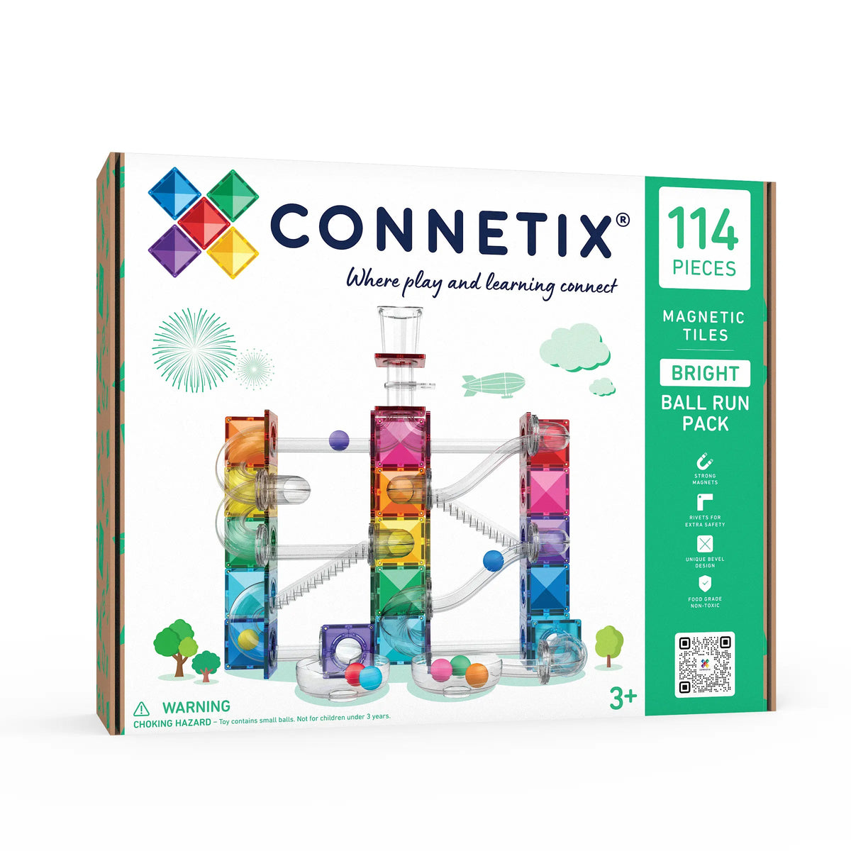 Connetix Bright Ball Run Pack 114-delig